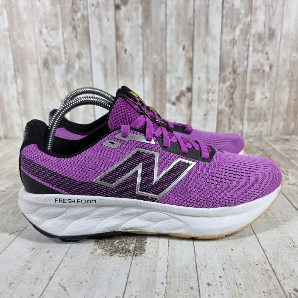 New Balance Fresh Foam 520 v8 Purple‎ Black Running Shoes W520LP8 Womens 9.5